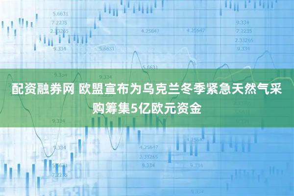 配资融券网 欧盟宣布为乌克兰冬季紧急天然气采购筹集5亿欧元资金